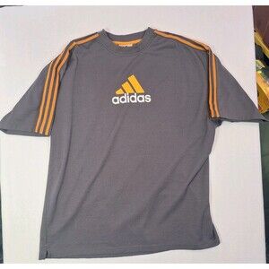 Vintage 1999 Adidas gray/orange T-shirt. Size XL.